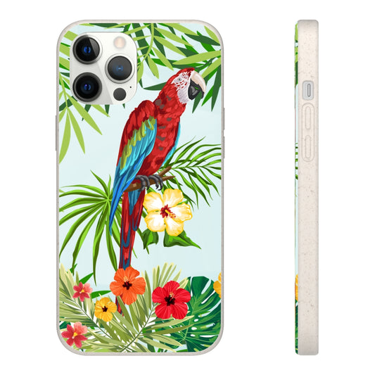 Red Parrot Phone Case - iPhone Case - Samsung Case