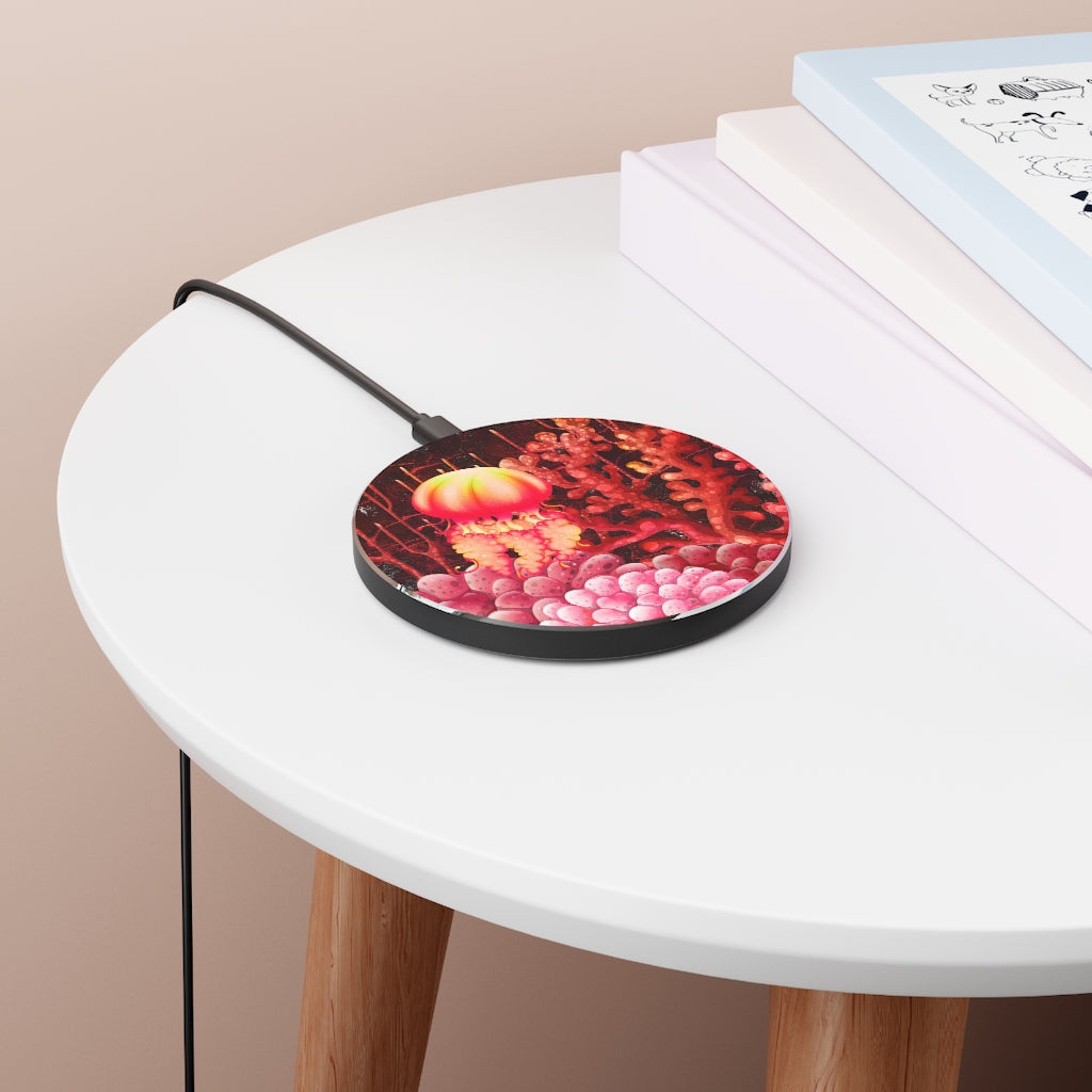 Red Jellyfish Wireless Charger