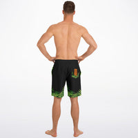 Tropical Tiki Totem Swim Shorts