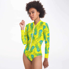 Women's Jellyfish Long Sleeve Bodysuit