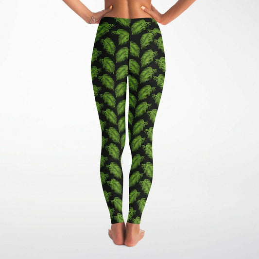 Women's Tropical Leaves Yoga Pants